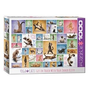 Eurographics Yoga Cats 1000-Piece Puzzle